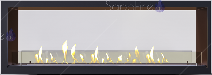 Sappfire сквозной очаг 700 настенный биокамин