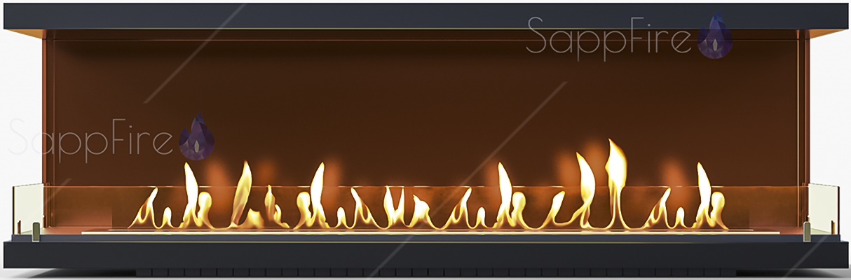 Sappfire торцевой очаг 1000 настенный биокамин