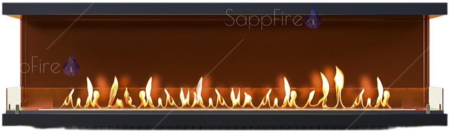 Sappfire торцевой очаг 1800 настенный биокамин