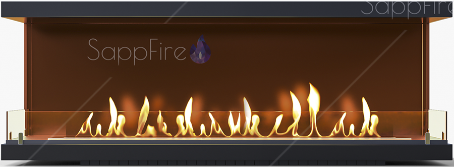 Sappfire торцевой очаг 500 настенный биокамин