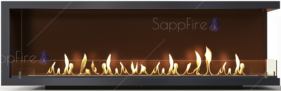 Sappfire угловой очаг 1200 настенный биокамин