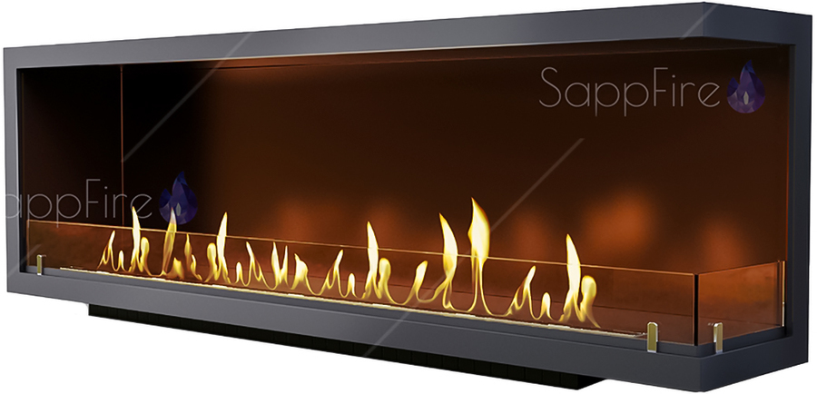 Sappfire угловой очаг 1300 настенный биокамин