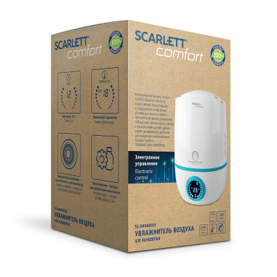 Scarlett SC-AH986E05 (белый) ультразвуковой увлажнитель воздуха