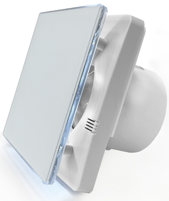 Seicoi SNAD04-01A Matt white glass, LED вытяжка для ванной диаметр 100 мм