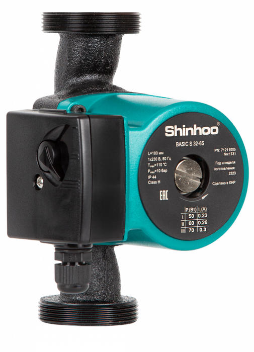 SHINHOO BASIC S 32-6S 230V 180мм циркуляционный насос