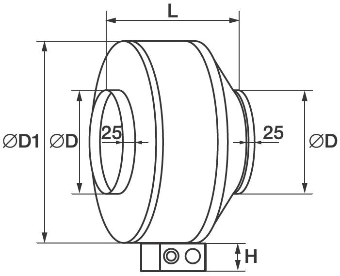 Shuft TUBE 125XL вентилятор