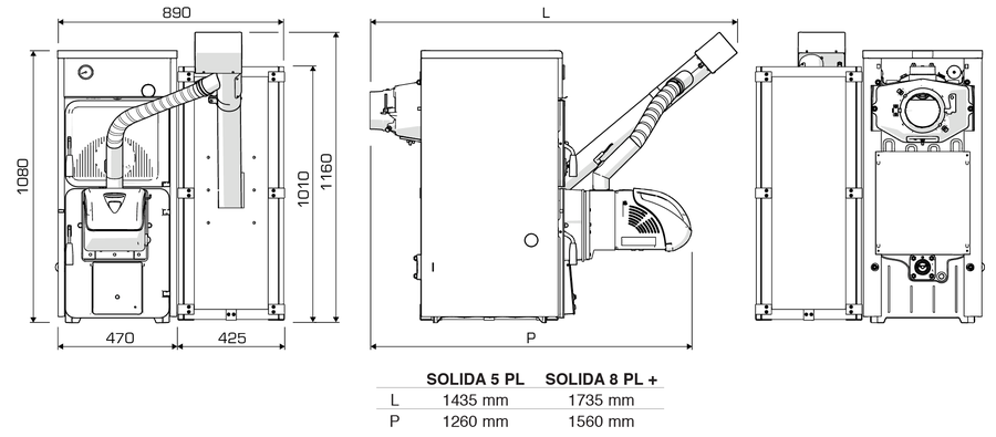 Sime SOLIDA 5 PL твердотопливный котел