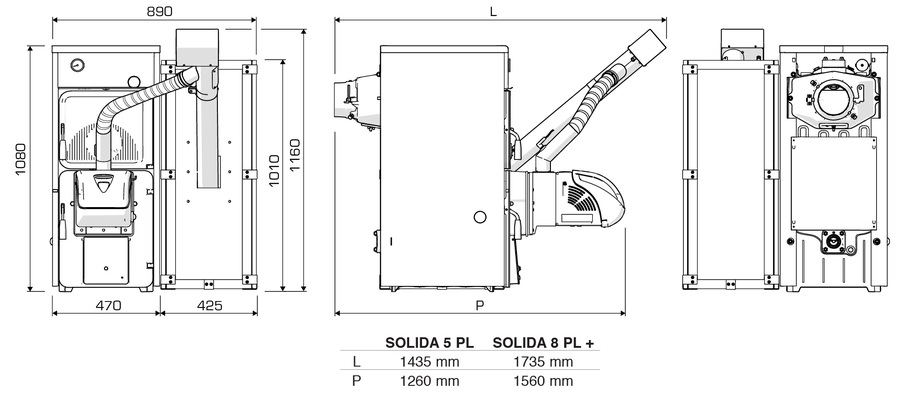 Sime SOLIDA 8 PL+ твердотопливный котел