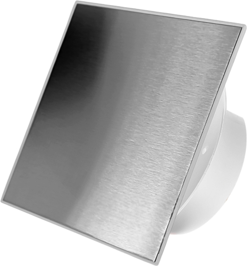 SlimVent МV 100, металл, нержавеющая сталь, шлифованный вытяжка для ванной диаметр 100 мм