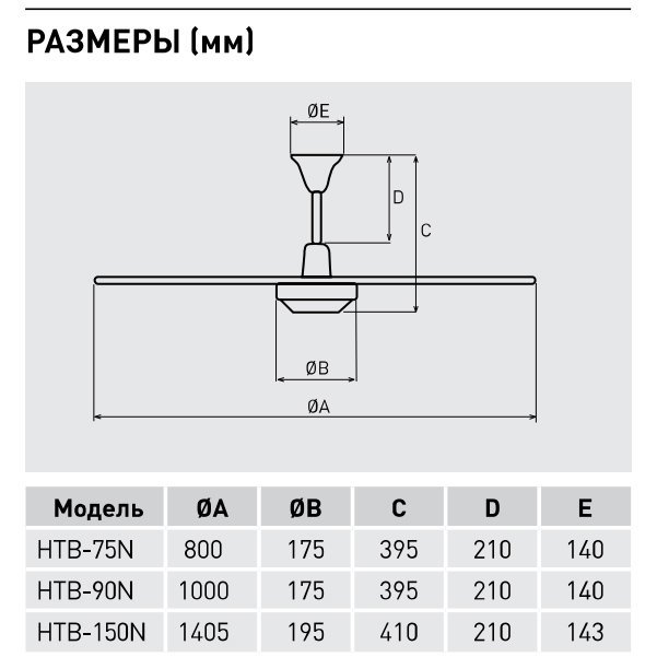 Soler & Palau HTB-90RC (серый) потолочный вентилятор