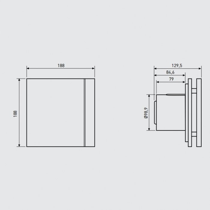 Soler & Palau SILENT-100 CRZ BLACK DESIGN-4C черный вытяжной осевой вентилятор