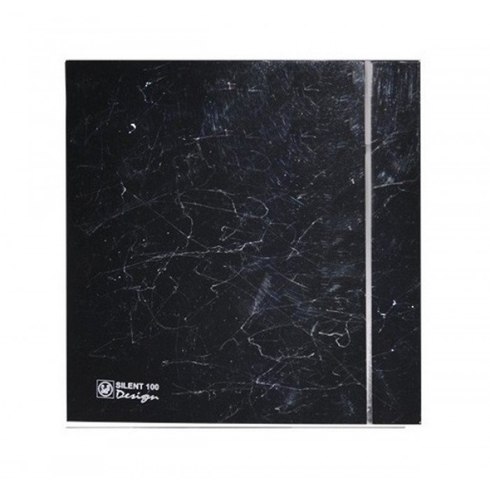 Soler & Palau SILENT-100 CRZ MARBLE BLACK DESIGN-4C (230V 50) черный вытяжной вентилятор на потолок