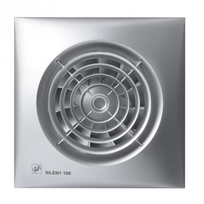 Soler & Palau SILENT-100 CRZ SILVER с датчиком вытяжной вентилятор для помещений