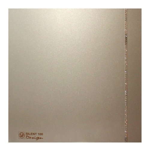 Soler & Palau SILENT-100 CZ CHAMPAGNE SWAROVSKI DESIGN (230V 50) накладная электрическая вытяжка для ванной