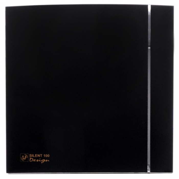 Soler & Palau SILENT-100 CZ MATT BLACK DESIGN-4C (220-240V 50HZ) RE вытяжка для ванной диаметр 100 мм