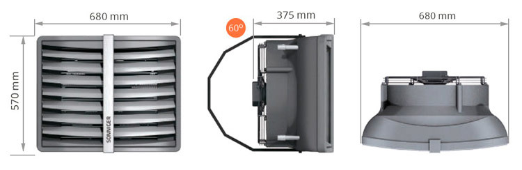 Sonniger HEATER CONDENS CR1 водяная тепловая пушка