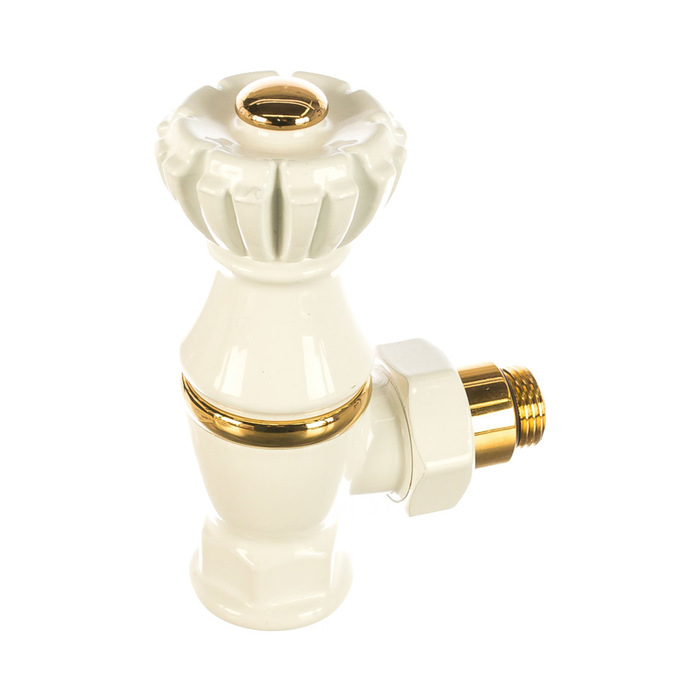 SR Rubinetterie Liberty 1/2х3/4 белый угловой клапан для радиатора