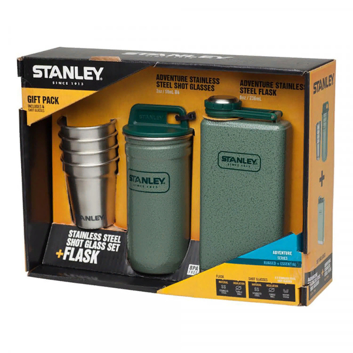 Stanley Adventure зелёный (10-01883-034) фляга+стопки