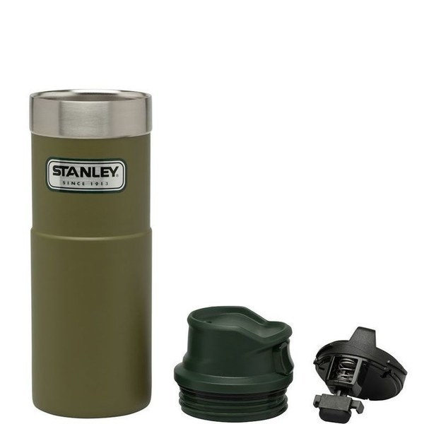 Stanley Classic Trigger Action One Hand (0,47 литра), оливковая (10-06439-009) термос