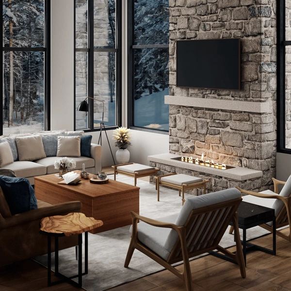 SteelHeat AB Fire Line 700 Черный + Wi-Fi настенный биокамин