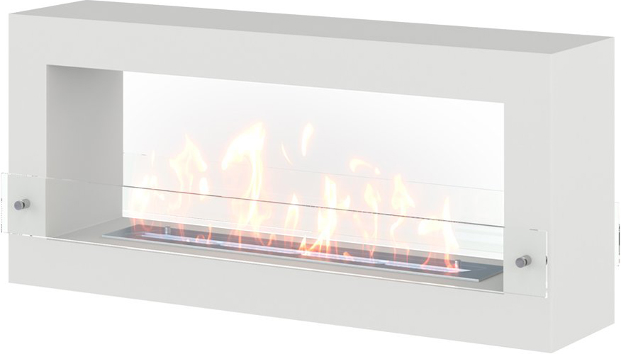 SteelHeat FRAME ONE 1000 белый Стекло настенный биокамин