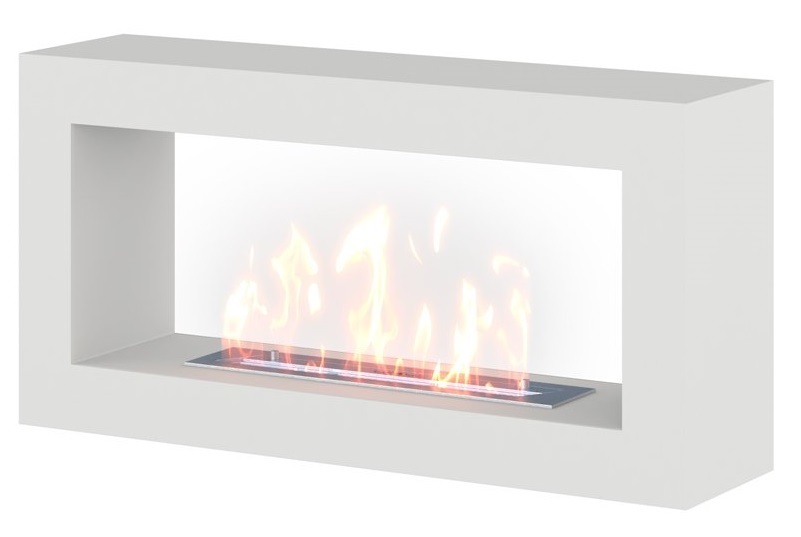 SteelHeat FRAME ONE 900 белый напольный биокамин
