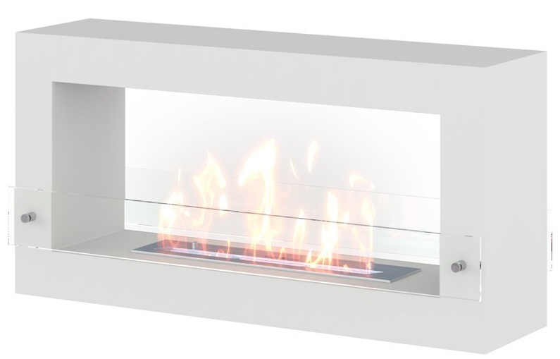 SteelHeat FRAME ONE 900 белый напольный биокамин