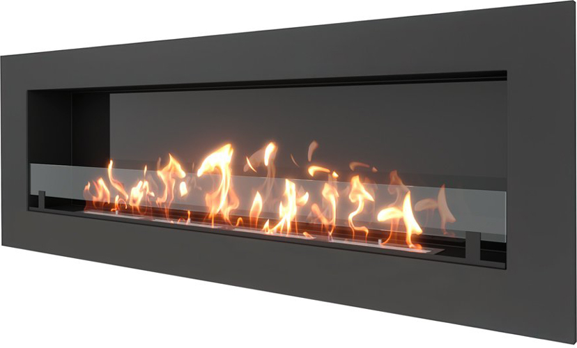 SteelHeat GRAND 1800 LITE встраиваемый Стекло + Стемалит настенный биокамин