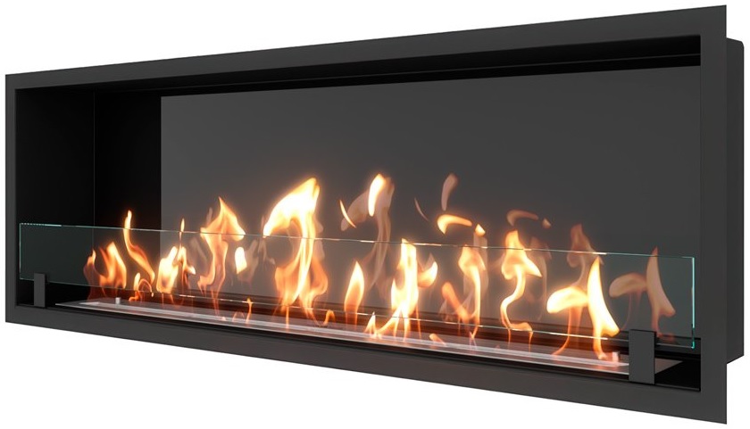 SteelHeat LEADER 1300 XL встраиваемый Стекло + Стемалит настенный биокамин