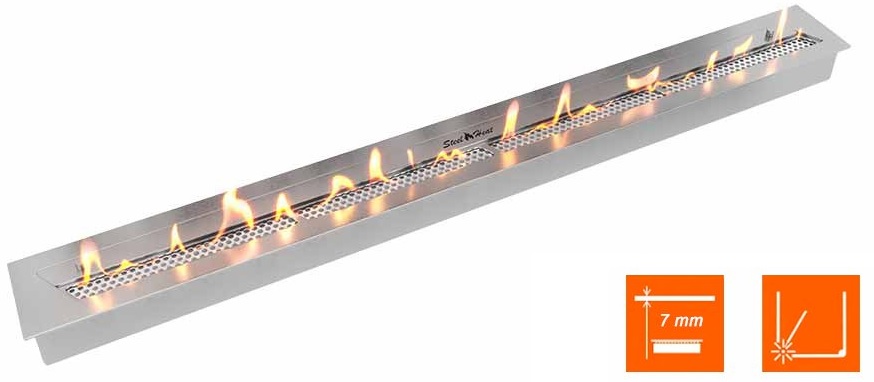 SteelHeat LEADER 1300 XL встраиваемый Стекло + Стемалит настенный биокамин