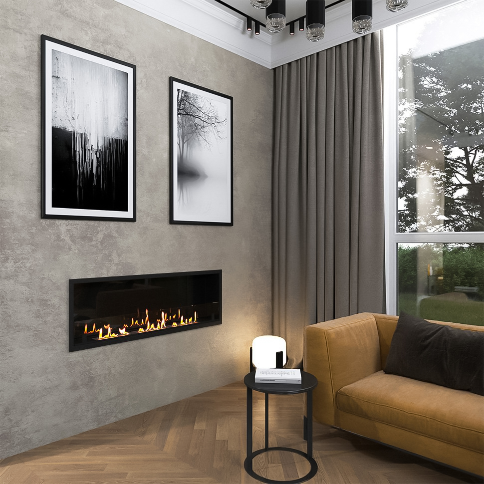 SteelHeat LEADER 1300 XL встраиваемый настенный биокамин