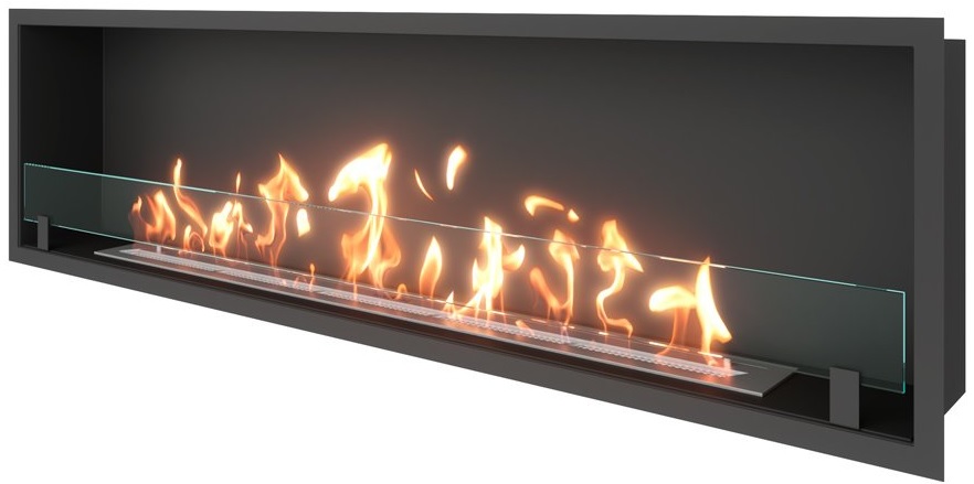 SteelHeat LEADER 1600 встраиваемый Стекло настенный биокамин