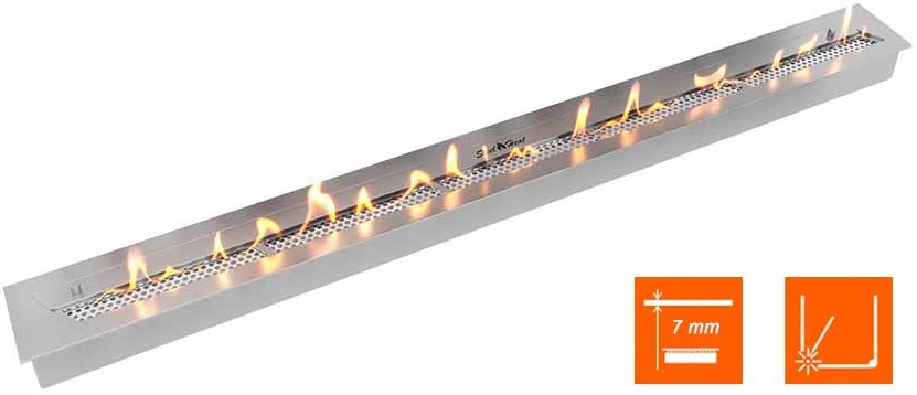 SteelHeat LEADER 1600 встраиваемый Стекло настенный биокамин