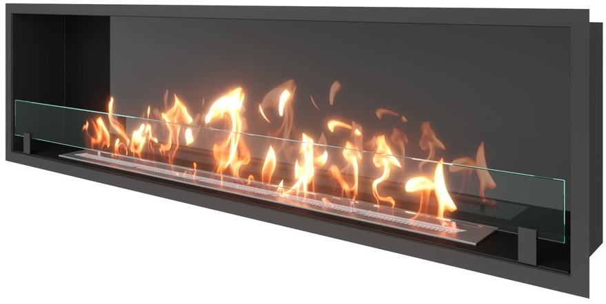 SteelHeat LEADER 1600 встраиваемый Стекло + Стемалит настенный биокамин