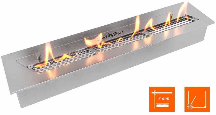 SteelHeat LEADER 700 встраиваемый Стекло настенный биокамин