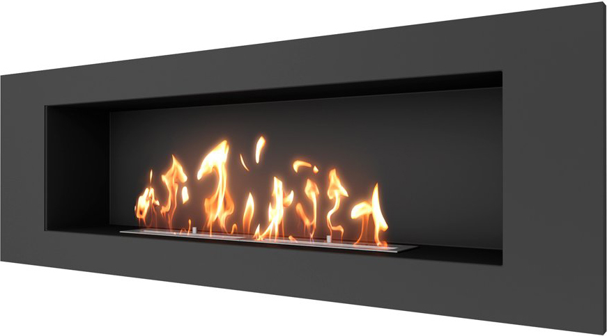 SteelHeat LONG 1200 LITE Small встраиваемый настенный биокамин