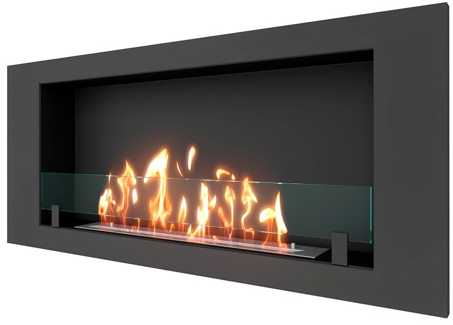 SteelHeat LONG 1200 встраиваемый Стекло настенный биокамин