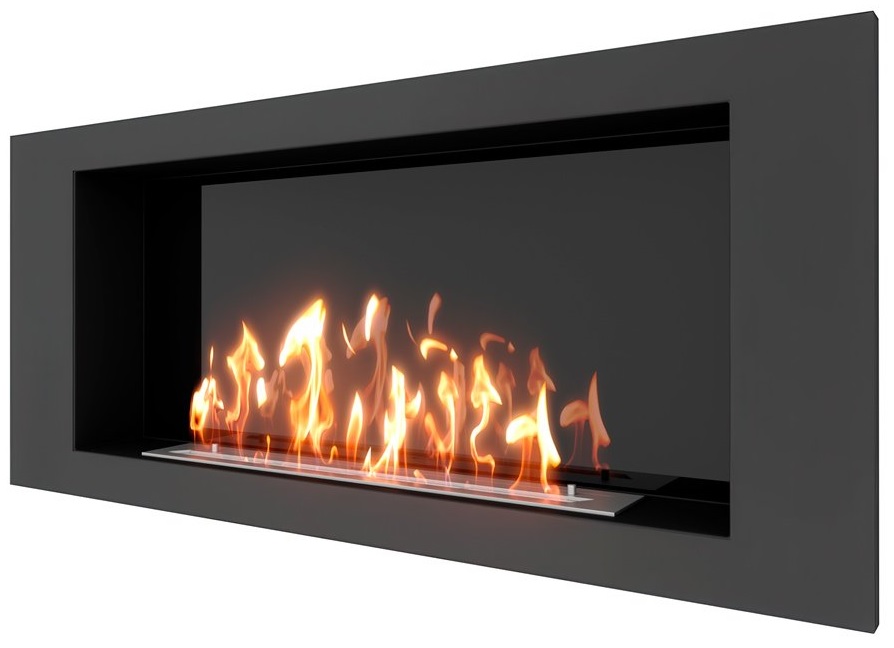 SteelHeat LONG 1200 встраиваемый Стемалит настенный биокамин
