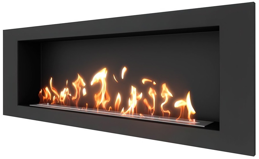 SteelHeat LONG 1500 XL встраиваемый настенный биокамин