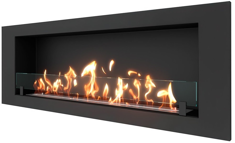 SteelHeat LONG 1500 XL встраиваемый Стекло настенный биокамин