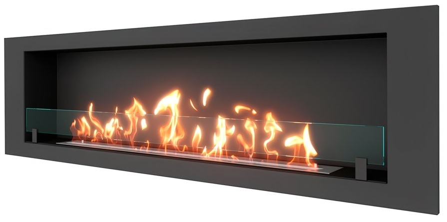 SteelHeat LONG 1800 встраиваемый Стекло настенный биокамин