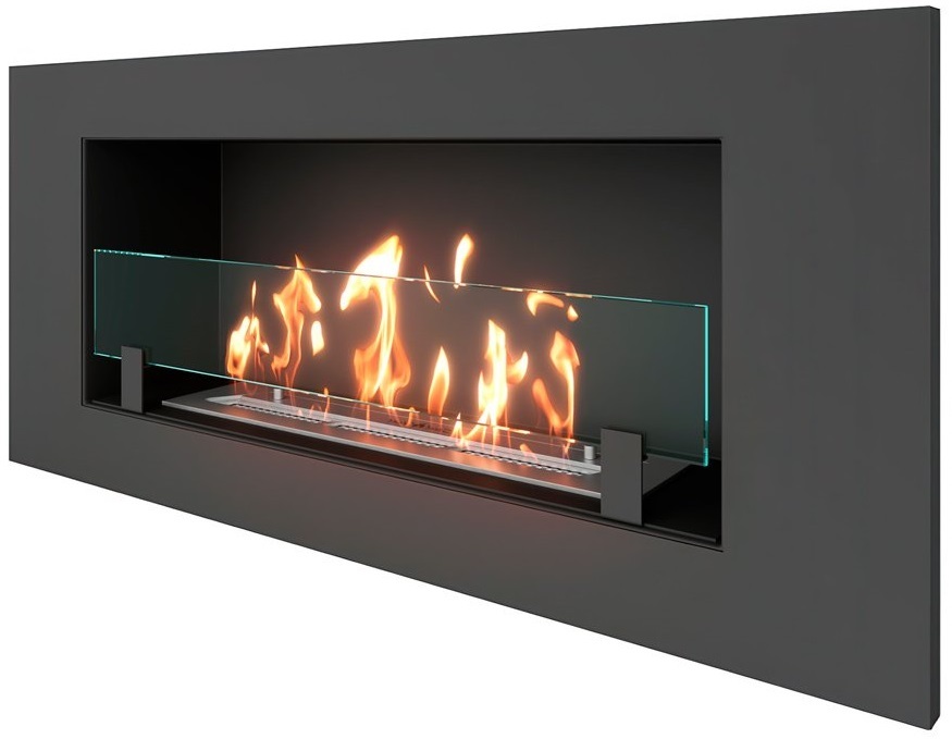 SteelHeat LONG 900 Small встраиваемый настенный биокамин