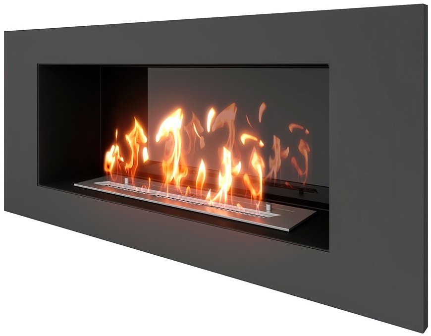 SteelHeat LONG 900 Small встраиваемый настенный биокамин