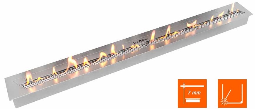 SteelHeat LONG-D 1500 XL встраиваемый Стекло настенный биокамин