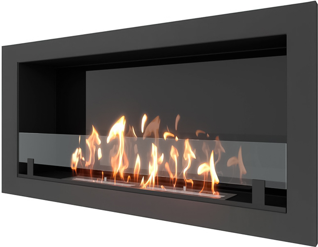 SteelHeat ONE 1100 LITE встраиваемый Стекло + Стемалит настенный биокамин