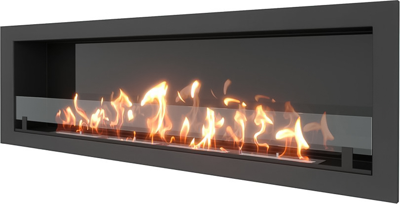 SteelHeat ONE 1700 LITE встраиваемый Стекло + Стемалит настенный биокамин