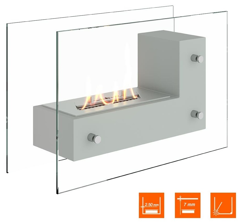 SteelHeat TETRISE 500 белый напольный напольный биокамин
