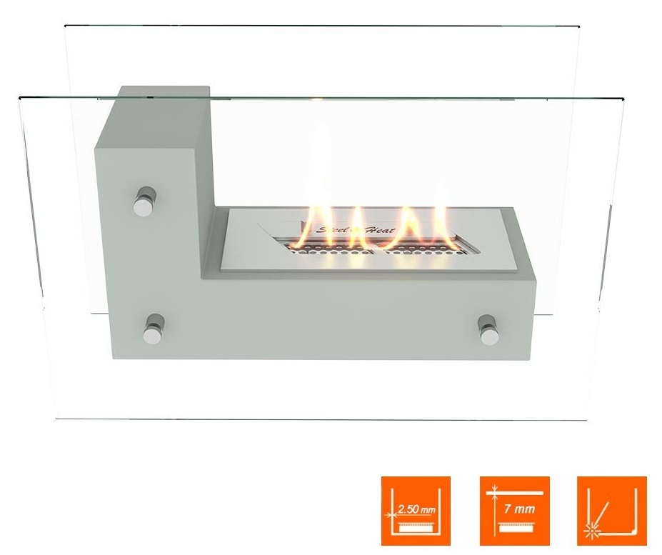 SteelHeat TETRISE 500 белый напольный напольный биокамин