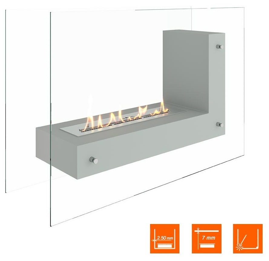 SteelHeat TETRISE 900 белый напольный напольный биокамин