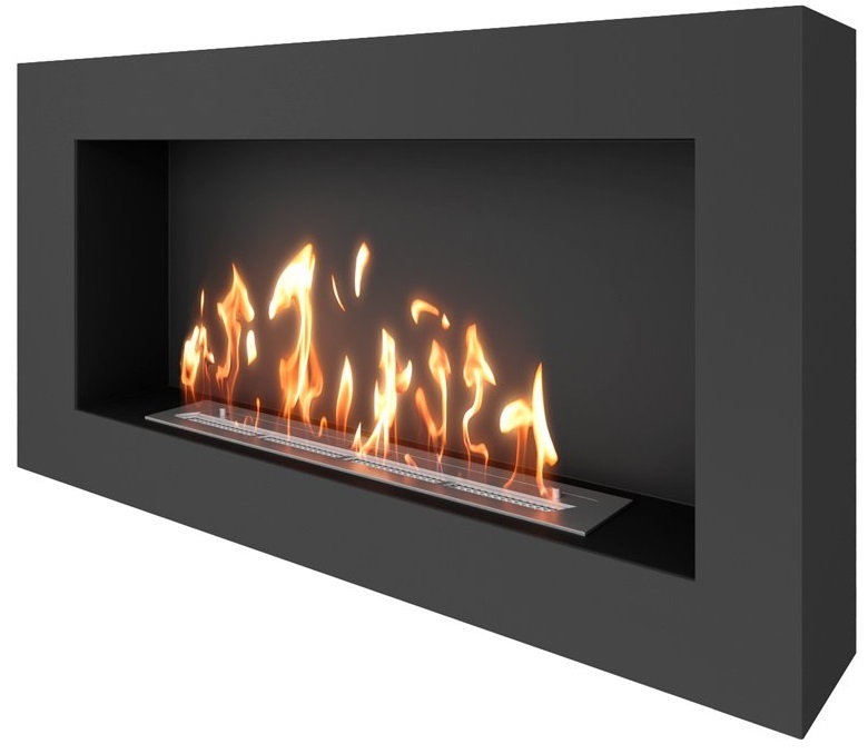 SteelHeat WALL GRAND 1200 черный настенный биокамин